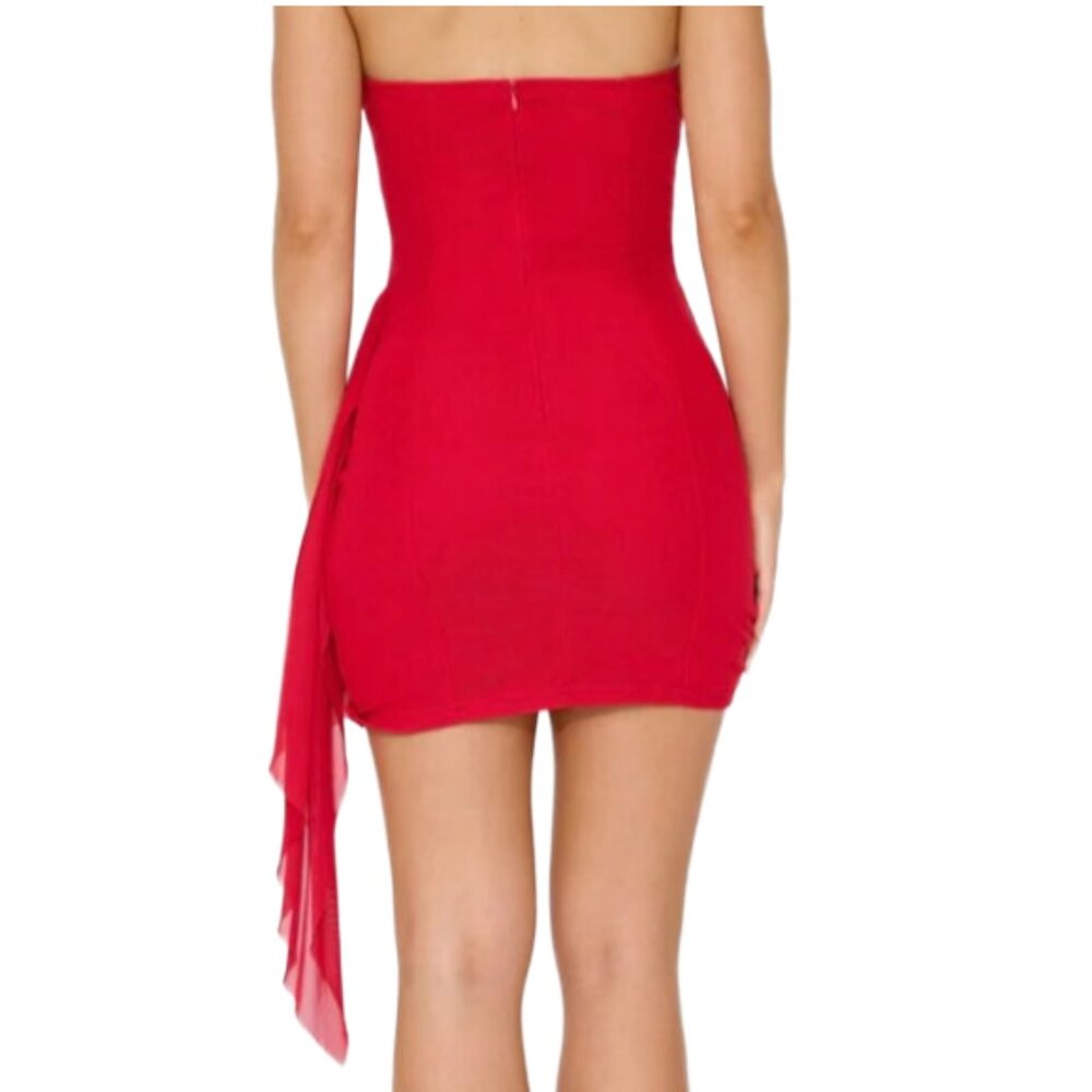 Hello Molly Red Mini Dress - Picture 3 of 12